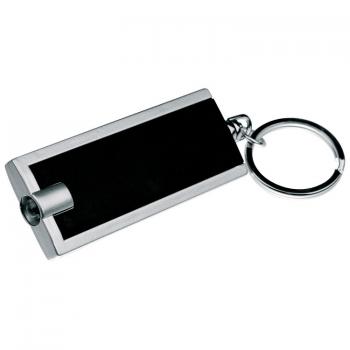 4x Schlüsselanhänger mit LED Taschenlampe / Farbe: je 1x schwarz,blau,rot,grau