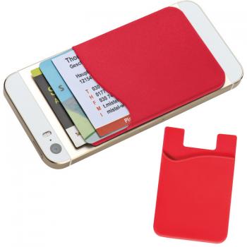 4x Smartphone-Tasche / Handy-Tasche / Farbe: je 1x schwarz, blau, rot und weiß