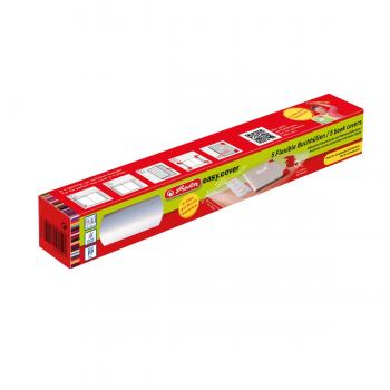 5 Herlitz Buchumschläge / Buchschutzhüllen / Buchhüllen / flexible Größe