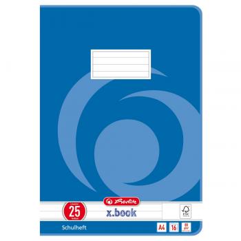 5 Herlitz Schulhefte / DIN A4 / 16 Blatt / Lineatur 25
