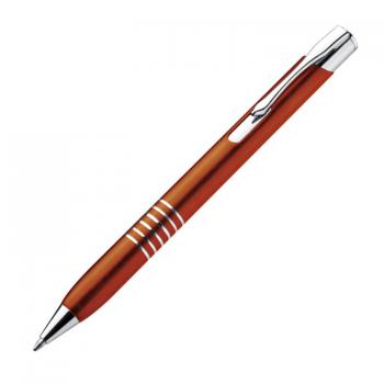 5 Kugelschreiber aus Metall / Farbe: orange