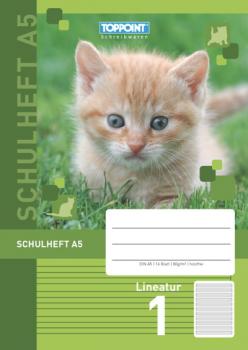 5 Schulhefte DIN A5 Lineatur 1 liniert 1. Schuljahr