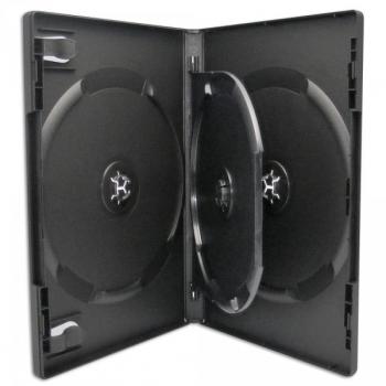 5 Xlayer DVD CD Hüllen 3fach 3er-DVD-Box schwarz professional