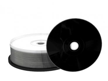 50 (2x 25Stk) MediaRange Rohlinge black CD-R 52x schwarz Printable