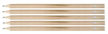 50 Bleistifte aus Naturholz / Härtegrad: HB