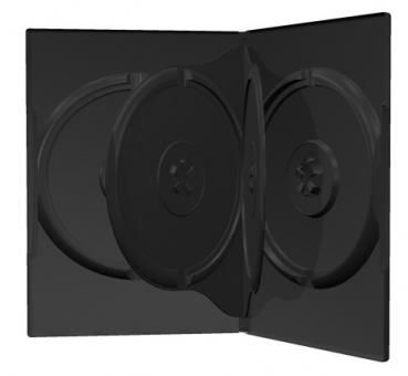 50 DVD CD Hüllen 4fach 4er-DVD-Box schwarz