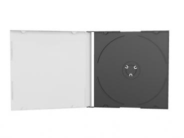 50 DVD CD Hüllen Single black jewelcase machinepacking