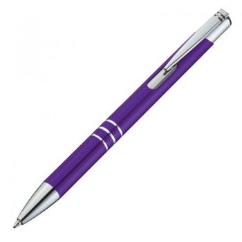 50 Kugelschreiber aus Metall / Farbe: lila