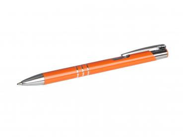 50 Kugelschreiber aus Metall / Farbe: orange (matt)