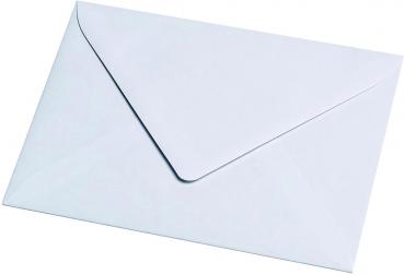 500 Briefumschläge Din C6 weiss mit Seidenfutter 80g/m²