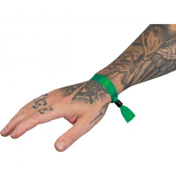 50x Einlassband / Festival Eintrittsbänder / aus Polyester / Farbe: grün