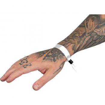 50x Einlassband / Festival Eintrittsbänder / aus Polyester / Farbe: weiß