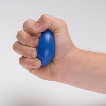 5x Anti-Stressball / Wutball / Knautschball /  Farbe: blau
