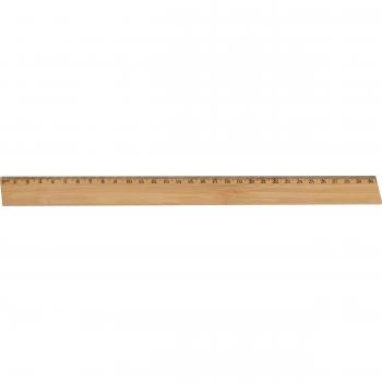 5x Holz-Lineal aus Bambus mit Gravur / Länge: 30cm