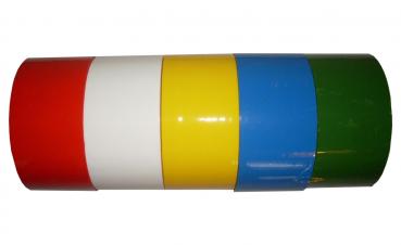 5x Klebeband Paketband Packband 66m X 48mm 1x gelb blau grün rot weiß
