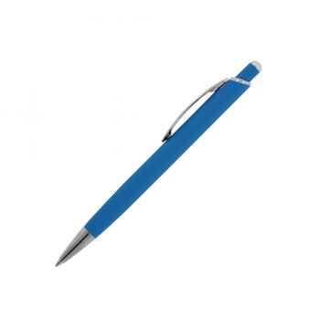 5x Kugelschreiber / aus Metall / mit Soft Touch / Farbe: hellblau