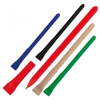 5x Kugelschreiber aus Papier / 5 verschiedene Farben