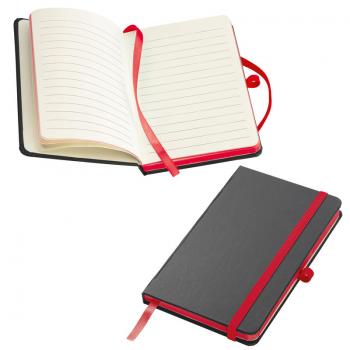 5x Notizbuch / DIN A6 / 160 S. / liniert / PU Hardcover / 5 Farben