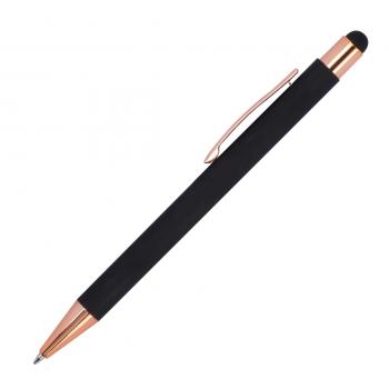 5x Touchpen Kugelschreiber "Rosegold" / aus Metall / 5 Farben