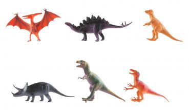6 Dinosaurier Spielfiguren / ca. 15 cm