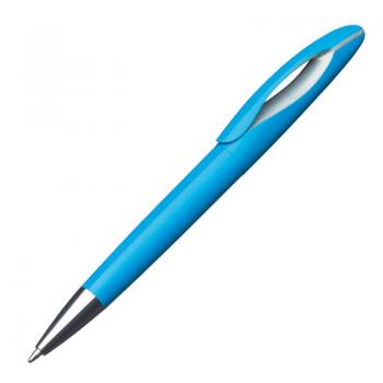 6 Dreh-Kugelschreiber aus Kunststoff / 6 verschiedene Farben