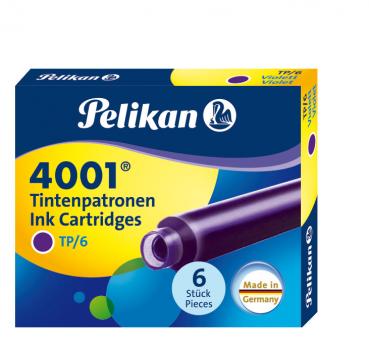 6 Pelikan Tintenpatronen 4001® / Füllerpatronen / Farbe: violett