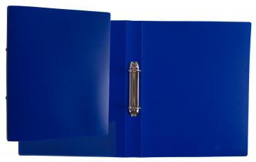 6 Ringbücher / DIN A4 / 2-Ringmechanik / Farbe: transluzent blau