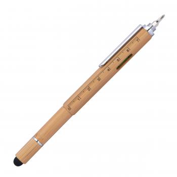 6in1 Multifunktionsstift mit Gravur / Kugelschreiber,Schraubenzieher,Wasserwaage