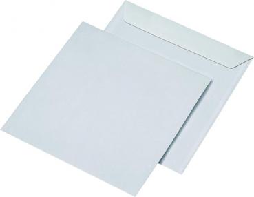 75 Briefumschläge quadratisch weiß 100g/m² haftklebend 220 x 220