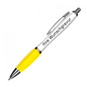 8 Kugelschreiber mit Gravur / aus Kunststoff / 8 verschiedene Farben