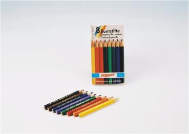 80 (10x 8) Mini Dreikant Buntstifte Malstift Farbstift 9cm lang