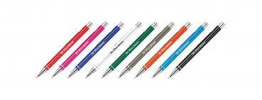 9 Gel-Kugelschreiber mit Namensgravur - aus Metall - Gelschreiber - 9 Farben