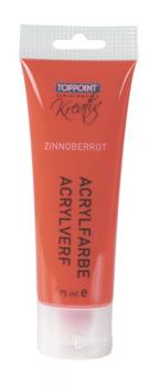 Acrylfarbe 75ml zinnoberrot rot