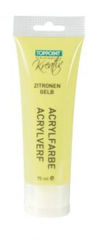 Acrylfarbe 75ml zitronengelb gelb