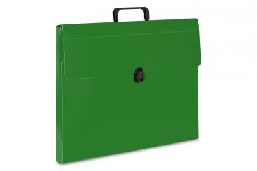 Aktentasche mit Griff / Dokumentenmappe / B3 / Farbe: grün