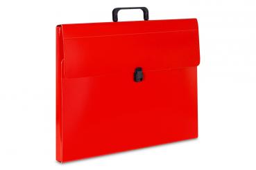Aktentasche mit Griff / Dokumentenmappe / B3 / Farbe: rot