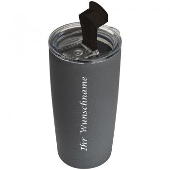 Auslaufsicherer Premium Vakuum-Kaffebecher aus Edelstahl mit Gravur