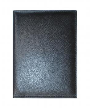 Ausweistasche aus Leder / KFZ Schein Schutzhülle / Farbe: schwarz