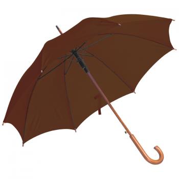 Automatik-Regenschirm / Farbe: braun