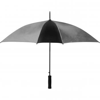 Automatik-Regenschirm / Farbe: grau-schwarz