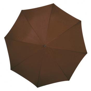 Automatik-Regenschirm mit Gravur / Farbe: braun