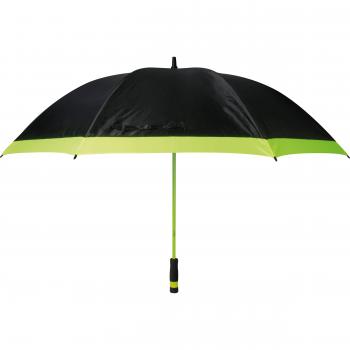 Automatik-Regenschirm XXL / mit Softgriff / Farbe: schwarz-neongelb
