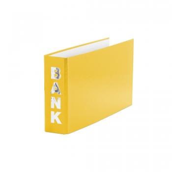 Bankordner / 140x250mm / für Kontoauszüge / Farbe: gelb