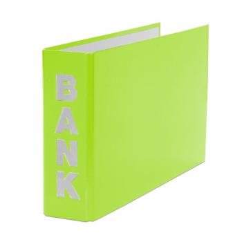 Bankordner / 140x250mm / für Kontoauszüge / Farbe: hellgrün