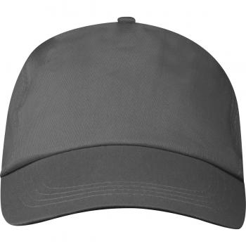 Baumwoll Basecap 5 Panel / Farbe: anthrazit