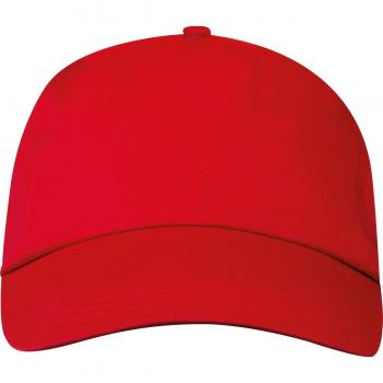 Baumwoll Basecap 5 Panel / Farbe: rot