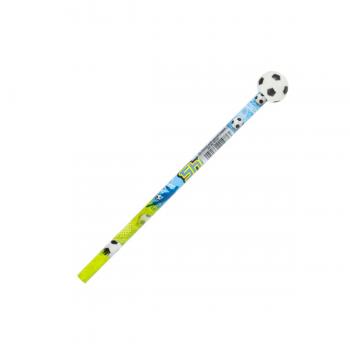 Bleistift mit Motiv Radierer "Fußball" / Härtegrad HB