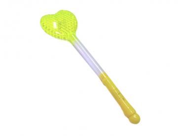 Blinkstab "Herz" / mit 3 Blinkfunktionen / Farbe: gelb