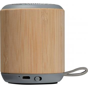 Bluetooth 5.0 Lautsprecher aus Bambus mit Namensgravur