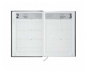 Buchkalender 2026 mit Gravur / Chefkalender / Farbe: bordeaux